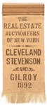 Rare Cleveland New York Coattail Ribbon