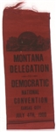 Bryan Montana Delegation 1900 Convention Ribbon