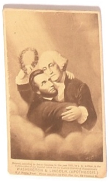 Lincoln and Washington Carte de Visite