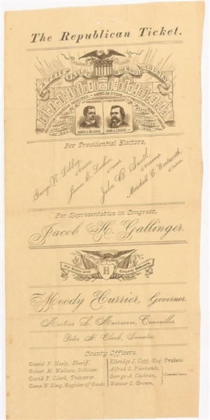 Blaine, Logan New Hampshire Ballot