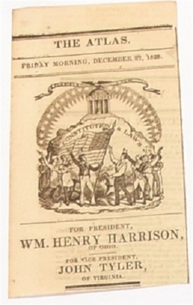 William Henry Harrison Newspaper Ballot