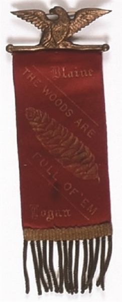 Blaine Maine Pine Cone Ribbon