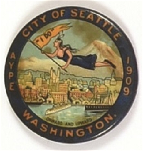AYPE Seattle 1909 Pinback