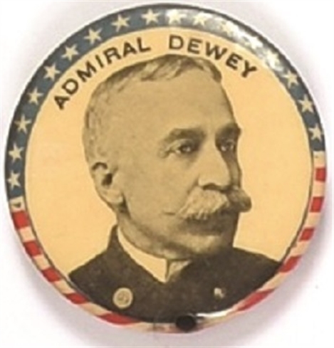 Admiral Dewey Larger Celluloid