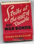 Anti Hitler WW II Matchbook