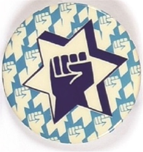 Jewish Clenched Fist, Star of David Pin