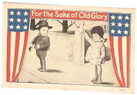 For the Sake of Old Glory WW I Postcard