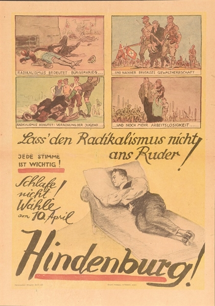 Hindenburg German Campaign Poster