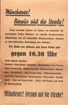 Munich Peace Agreement Broadside