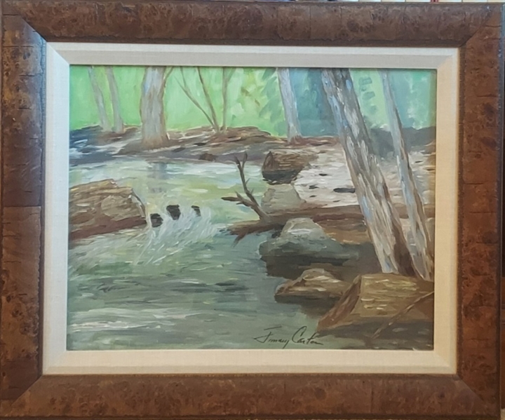 Jimmy Carter Unique Personal Painting