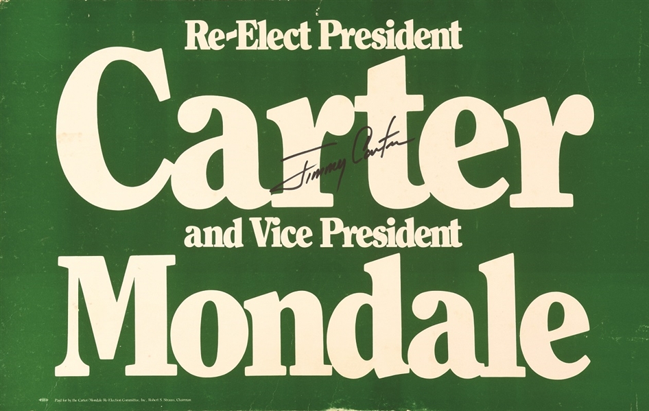 Carter Signed Campaign Poster