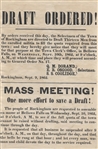 Civil War Vermont Draft Flyer