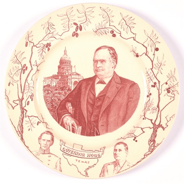 Texas Gov. James Hogg Memorial Plate