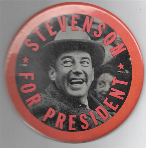 Adlai Stevenson 6-Inch Orange Celluloid