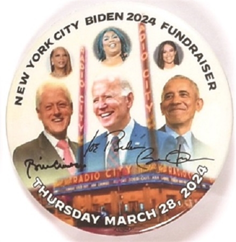 Biden, Obama, Clinton NYC Fundraiser
