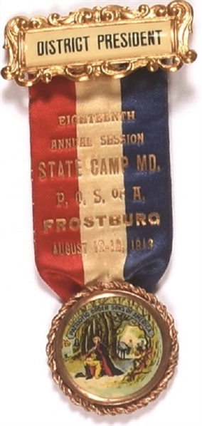 Washington Patriotic Sons Maryland President Badge