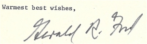 Gerald Ford 1980 Letter