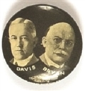 Davis, Bryan Rare 1924 Jugate