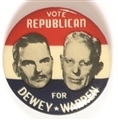 Dewey, Warren Vote Republican