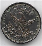 Harrison Silvered Brass Eagle Medal