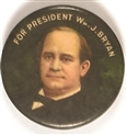 William Jennings Bryan Multicolor Celluloid
