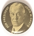 Davis for President 1924 Celluloid