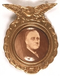 Roosevelt Sepia Celluloid With Metal Eagle Frame