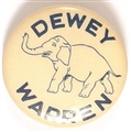Dewey and Warren GOP Elephant Celluloid