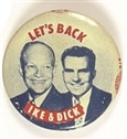 Lets Back Ike and Dick