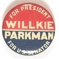 Willkie, Parkman Massachusetts Coattail