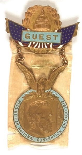Taft/TR 1912 Convention Guest Badge