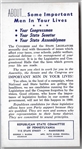 Nixon Vote Republican Pennsylvania Coattail Card