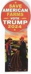 Trump Save American Farms Pin and Ribbon