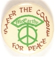 McCarthy Steer the Course for Peace