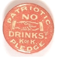 Patriotism No Drinks Pledge