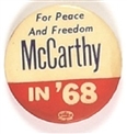 McCarthy for Peace and Freedom