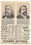 Cleveland, Blaine Quaker Bitters Advertisement