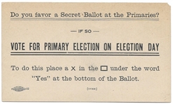 LaFollette Wisconsin Primary Election Card