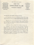 Coolidge Home Town Club Group