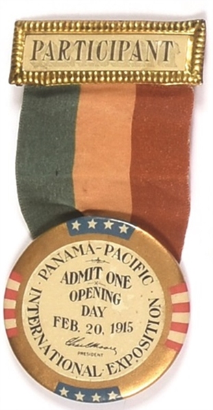 Panama Pacific Expo Opening Day Badge