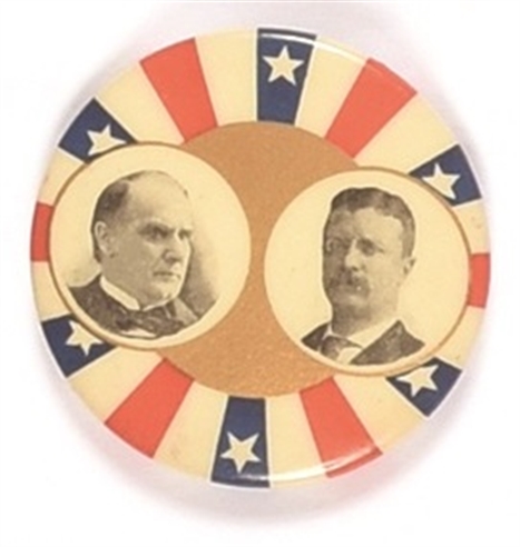 McKinley, Roosevelt Scarce Stars and Stripes Jugate