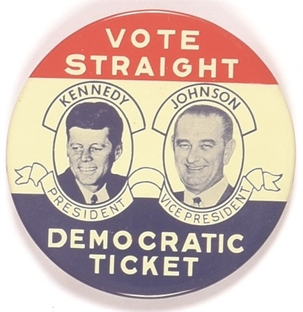 Kennedy, Johnson Vote Straight Democratic Ticket