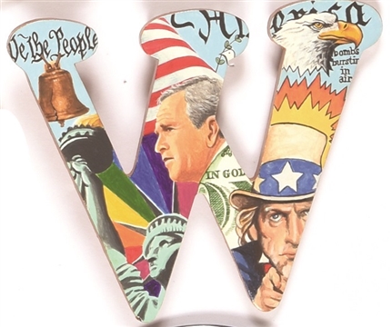 George W. Bush Unique W Pin