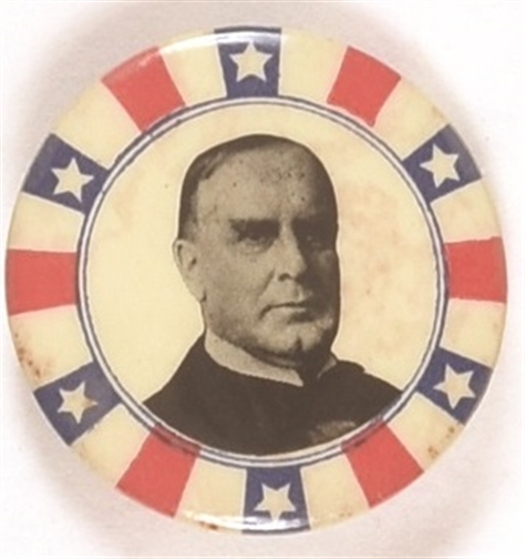 McKinley Scarce Stars and Stripes Celluloid