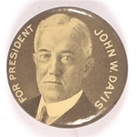 Davis for President Picture Pin