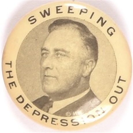 FDR Sweeping the Depression Out