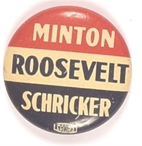 FDR, Minton, Schricker Indiana Coattail