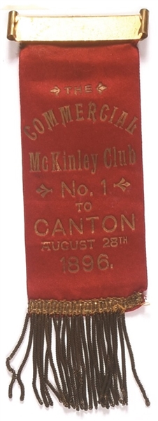 McKinley Canton, Ohio, Club No. 1 Ribbon