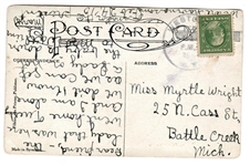 Charles Evans Hughes Unusual Postcard