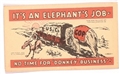 Hoover Elephants Job Palm Card